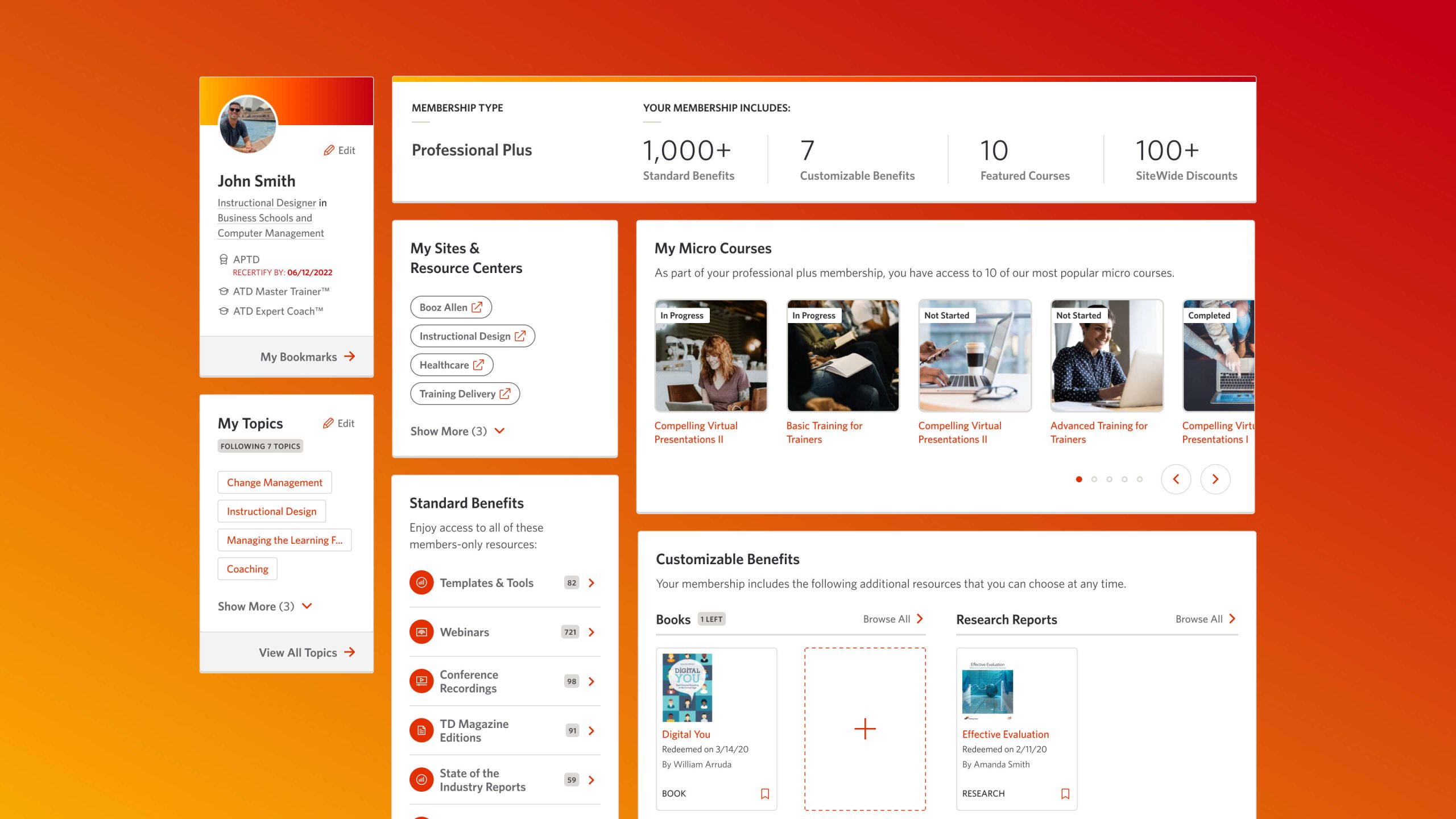 Portail client et engin de recherche ATD